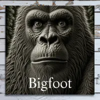  Bigfoot or Sasquatch Close Up Face Jigsaw Puzzle