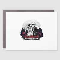 Horror Valentines Day Skeleton Couple Till Death D Car Magnet