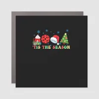 Tis The Season For Pickleball Iii Modern Aesthetic Car Magnet