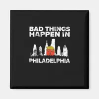 Bad Happen Philadelphia Halloween Spooky Trumpkin Magnet