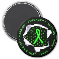 Lyme Disease Awareness Ribbons Stickers Magnet