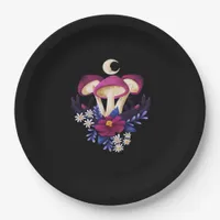 Whimsigothic Mushrooms Classic Paper Plates