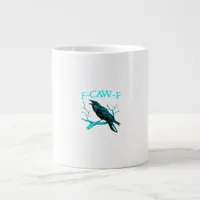 Crow F-Caw-F Funny Bird Retro Giant Coffee Mug
