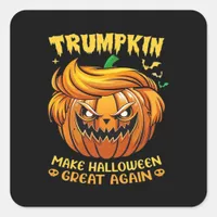 Trumpkin Halloween - Make Halloween Great Again Cl Square Sticker