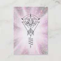 *~* Lotus Sparkle Tribal Rays Healing Reiki Business Card