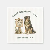 Camp Bride Personalized Outdoorsy Bachelorette Napkins