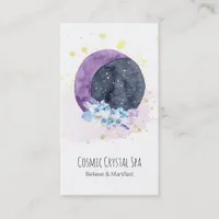 *~* Crystals Moon Cosmos Stars Universe Sky Business Card