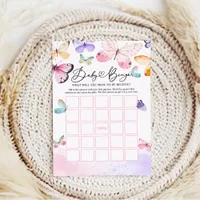  Baby Shower Bingo Game, Bear Baby Bingo Game