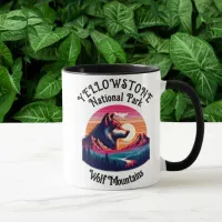 Majestic Emblem of Yellowstone National Park Mug