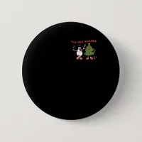 Tis The Season Christmas Tree Pals Classic Trendy  Button
