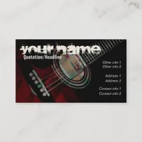 GUITAR "Redtrax" Business card