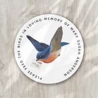 Bird Seed In Loving Memory Memorial Funeral Classic Round Sticker