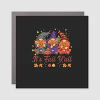 It’s Fall Y’all Halloween Gnomes Pumpkin Vintage Car Magnet