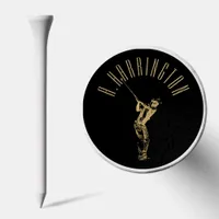 The golden golfer  golf tees