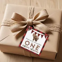 One Happy Camper Birthday Thank You Favor Tags