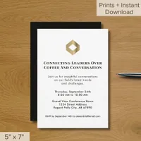 Elegant Networking Event Invitation