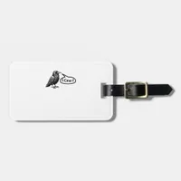 F-Caw-F Funny Crow Raven Pun F-Off Subtle F-Bomb Luggage Tag