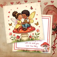 Happy Valentine's Day | Vintage Cottage Core Fairy Card
