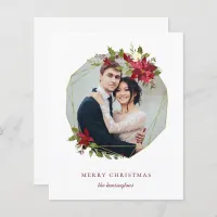 Budget Elegant Christmas Geometric Floral Photo