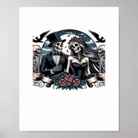Gothic Love Till Death Do Us Part Romantic Style Poster