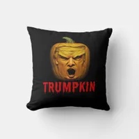 Trumpkin – Funny Donald Pumpkin Halloween  Throw Pillow