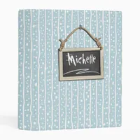 Hanging Chalkboard Blue ID397 Mini Binder