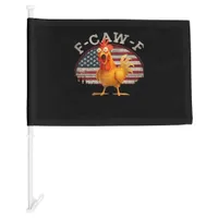 F-Caw-F Chicken Classic Minimal Clean Car Flag