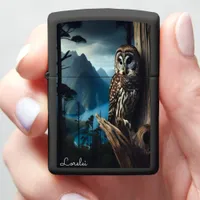 Spotted Wood Owl Eyes of the Ocean Ridge Zippo Lighter