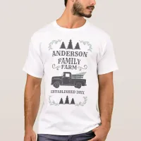 Family Christmas Vintage Tree Farm Holiday T-Shirt