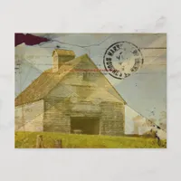Corn Crib Postcard