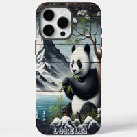 Panda's Secluded Spot: Bamboo Contentment iPhone 16 Pro Max Case