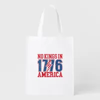 No Kings In America We The People Vintage Grocery Bag