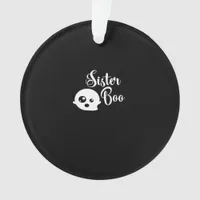 Sister Boo Halloween  Ornament