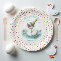 One Silly Goose First Birthday Party Paper Plates