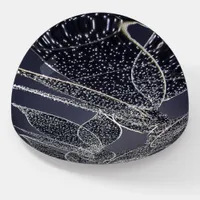 Lights on dark blue, modern  paperweight