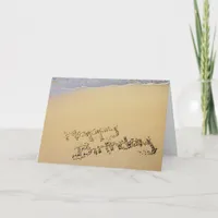 Happy Birthday in the Sand Card