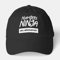 Funny Numbers Ninja Hashtag Name Hat