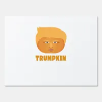 Trumpkin Pumpkin Funny Halloween Design Classic Sign
