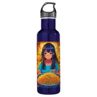 A Girl and her Ramen Anime Stainless Steel Water Bottle