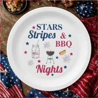 Stars, Stripes & BBQ Nights – Patriotic Party Paper Plates