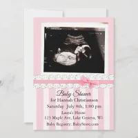 Personalized Ultrasound Baby Shower Invitations