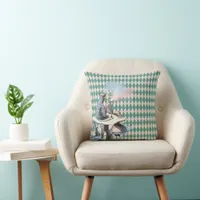 Alice and the Caterpillar Throw Pillow