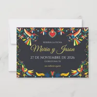 Colorful Cinco de Mayo Fiesta Spanish Wedding Save The Date