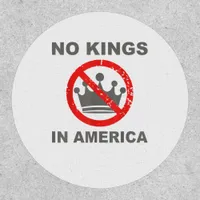 No Kings In America Patriotic Casual Patch