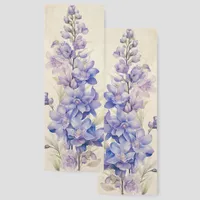 Larkspur July Birth Month Flower Two-sided Bookmarks