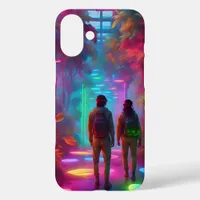 Out of this World - Virtual Reality Neon Jungle iPhone 16 Plus Case