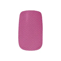 Raspberry Chevron Minx Nail Wraps