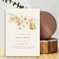 Rustic & Bohemian Floral Bloom Boho Baby Shower Invitation