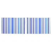 Modern Blue and White Coastal Stripes Pillow Case