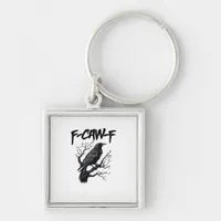 F-Caw-F Funny Crow Essential Cool Unique Keychain